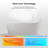 MonBlari 67" X 31" Acrylic Free standing Soaking Bathtub with Overflow and Pop-up Drain For Bathroom-120392942