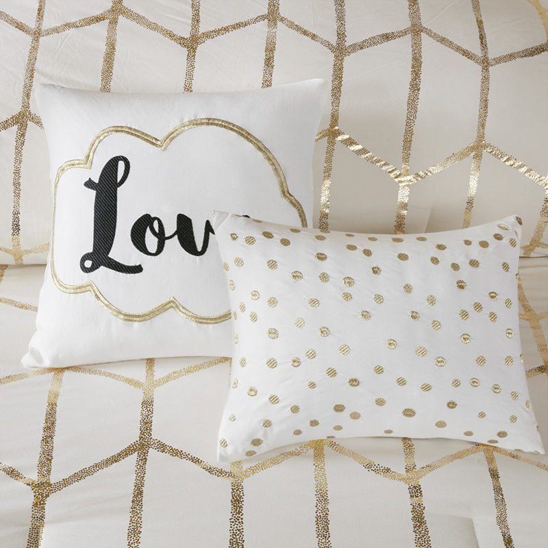 Ensembles de literie en polyester ultra doux, confort métallique moderne pour la maison