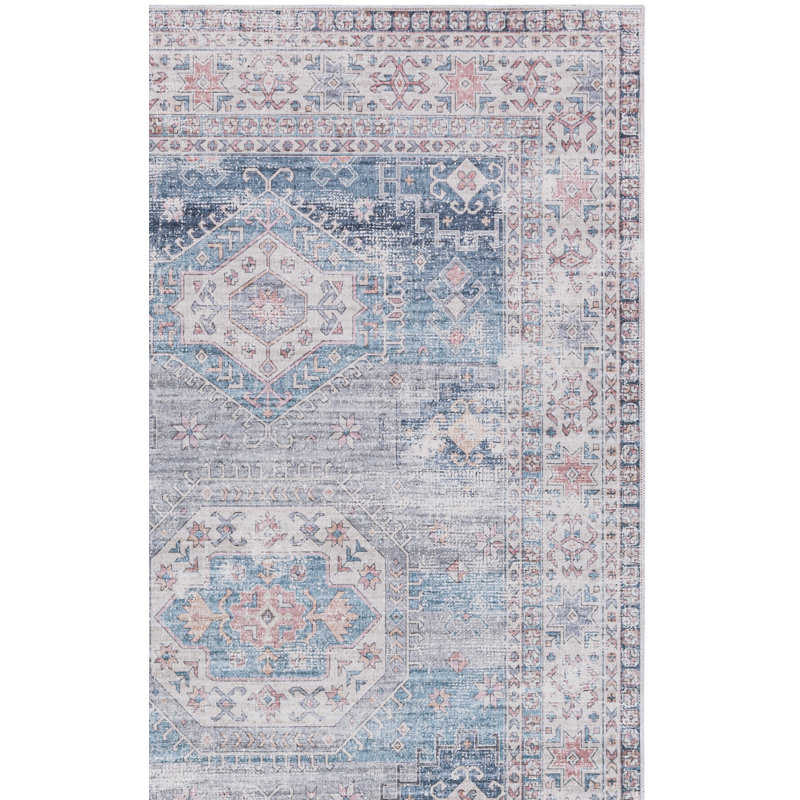 Maritess Machine Washable Southwestern Rug, Rectangle 9' x 12'