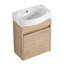 Meuble-lavabo à fermeture en douceur avec lavabo