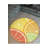 Yellow, Orange, Green, Lemon And Orange Slice Patterned Woven Base Decorative Carpet-325856652