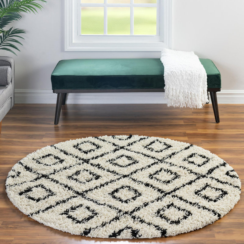 Attore Geometric Indoor Rug, Round 10'