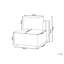 Chandy 1 Seater Boucle Seating Component-778977022