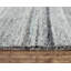 Tapis rayé gris touffeté à la main-642664583