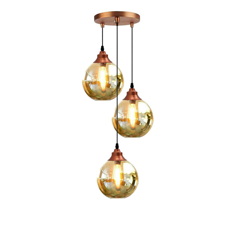 Aniye 3 - Light Rose Gold Pendant, No
