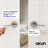 Valli Privacy Door Lever Modern Concealed Design For (Bed & Bath) – Sleek Minimalist Style in Brushed Nickel-114645676