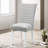 Staccato Tufted Velvet Parsons Chair in Gray