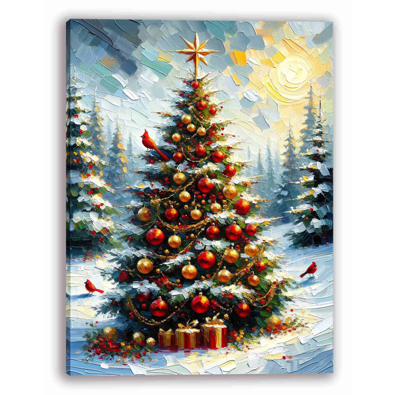 Yuletide Glow - impression sur toile tendue, H 40 po x l 30 po x P 1,5 po