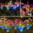 4 Color Solar Powered Flower Lights Pathway Lamp-98495879