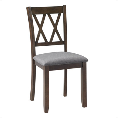 Chaises de salle à manger seulement, ensemble de 4 chaises de salle à manger en bois, chaise de cuisine avec siège rembourré, chaise d'appoint rembourrée pour salle à manger, salon