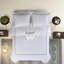Ensembles de literie de luxe, satin de coton 500tc brodé pour une maison moderne