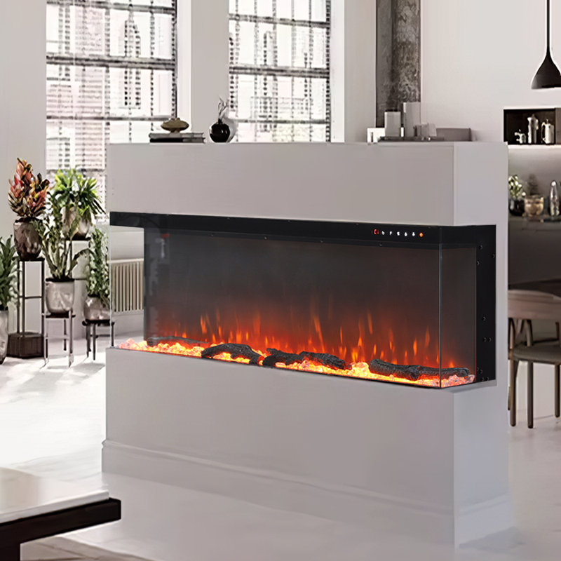 Belfry Heating 127cm W Electric Fireplace with 5120 BTU