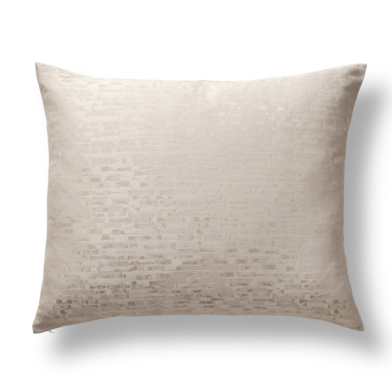 Delphi Jacquard Pillow Sham, Standard, Pumice