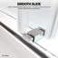 Porte de douche coulissante double sans cadre en verre transparent de 3/8 po de 56 po à l 61 po x H 72 po Catalyst-96391551