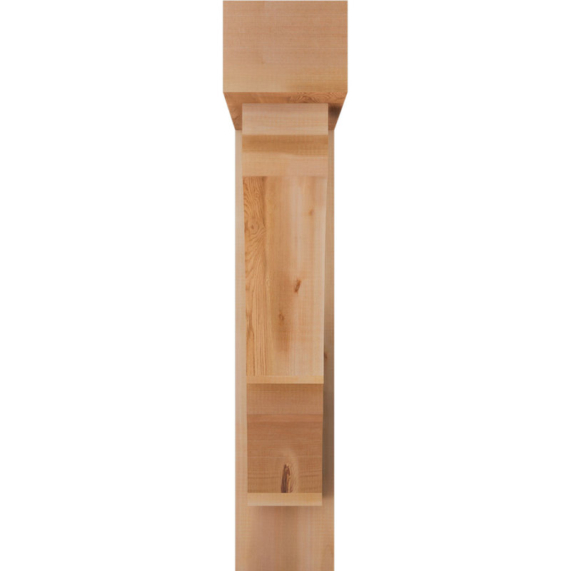 Support de bloc Balboa avec entretoise décalée, 40 x 32, Cèdre rouge occidental de l 7 1/2 po (lisse)