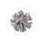 Root Small Silver Dining Table Base, With Glass