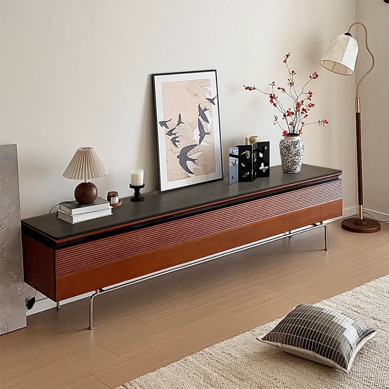 Meuble télé de style nordique en pierre frittée, 82.68"