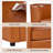 39" Faux Leather Armchair For Living Room, Single Sofa Chair With Deep Seat Cushion, Caramel-638967070