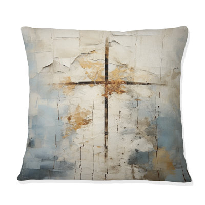 Coussin Beige Christianity Cross Of Jesus II - Christianity