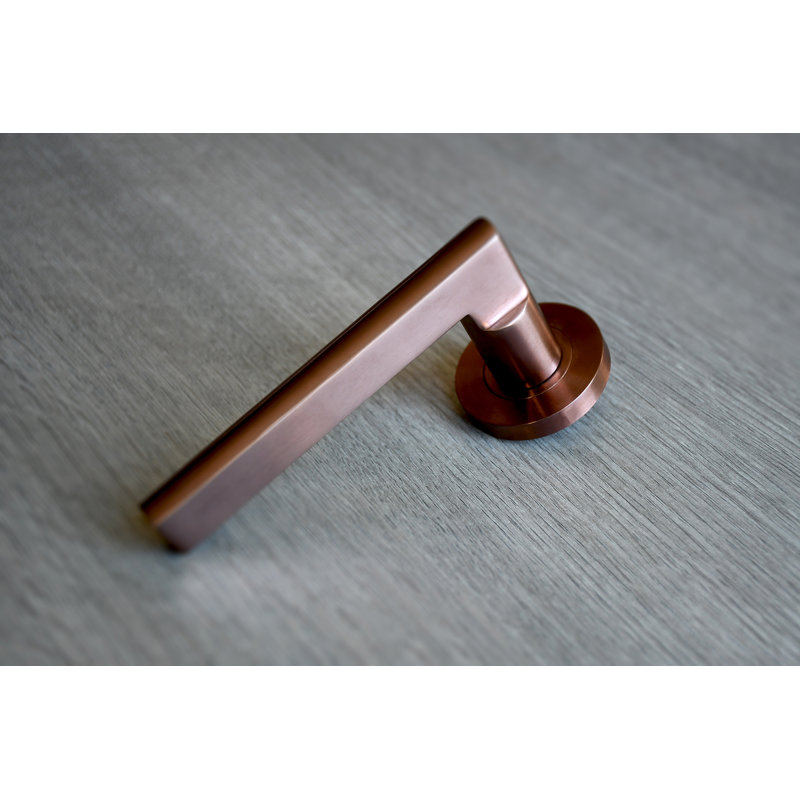 Varese Lock Door Handle, Bronze