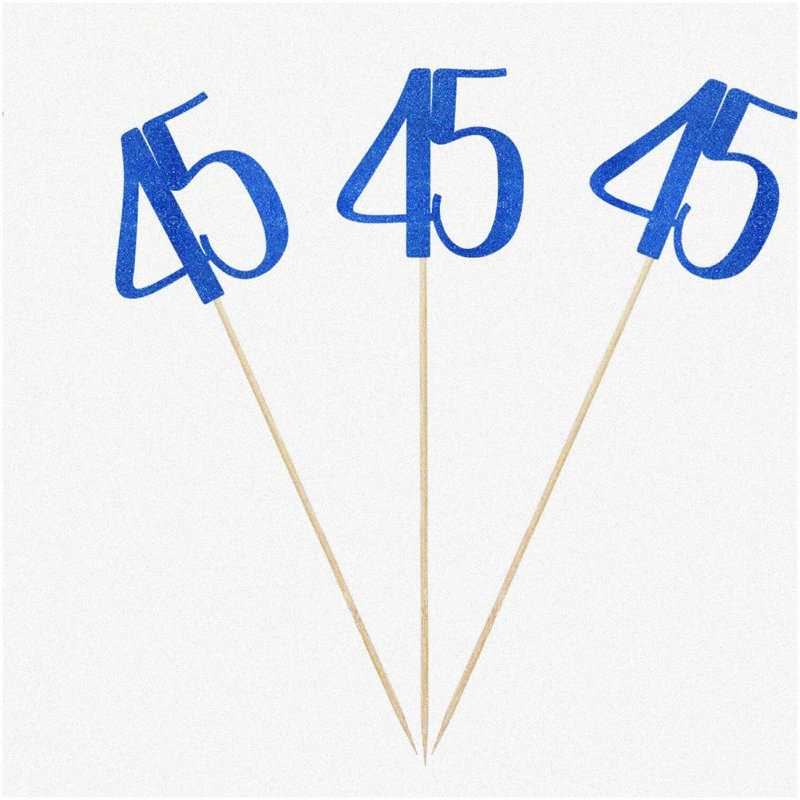 Blue 30th Birthday Banner, Glitter Paper, 117-inch