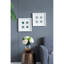 Boîte murale décorative 15,57 po x 1,2 po x 15,7 po S / 2
