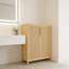 Bamboo Bathroom Storage Cabinet Made from 100% Bamboo with Adjustable Shelves