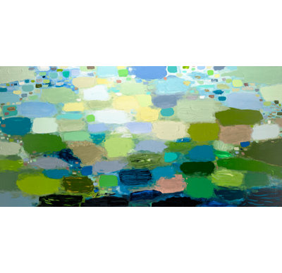 « lacs »-impression de peinture sur toile