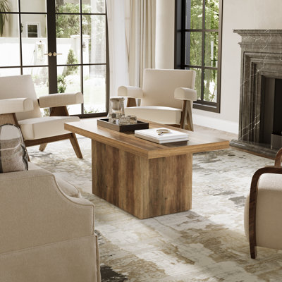 Grande table basse avec piédestal de 47 po