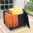 Outdoor Wicker Side Table Patio Coffee Table with Storage End Square Table-497609185