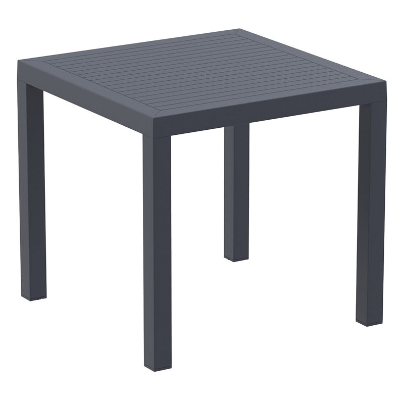 Table de salle à manger Brette, Gris foncé, 55 pouces