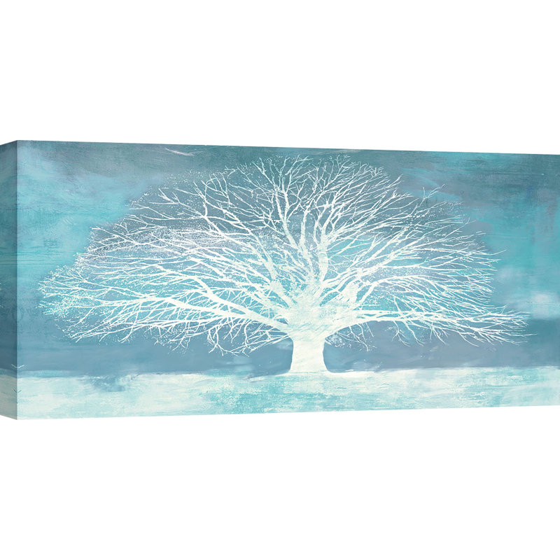 Aquamarine Tree by Alessio Aprile - Wrapped Canvas Print, 35cm H x 70cm W x 4cm D