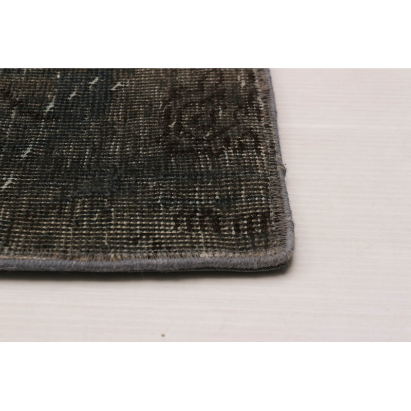 Tapis bleu sarcelle en laine noué à la main 11 pi 6 po x 14 pi 8 po