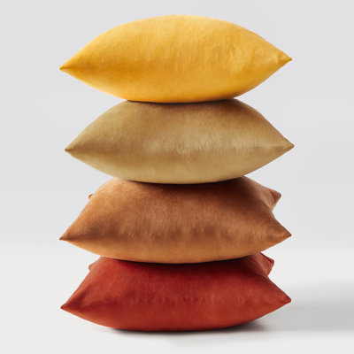 Velvet Throw Pillow Covers,Contrasting colors Pillows Decorative Set of 4