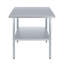 Table en acier inoxydable 30 po x 36 po
