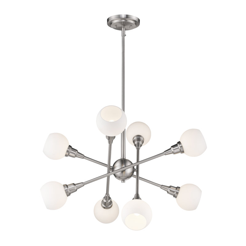 Lustre linéaire moderne Spoutnik 8 lumières Liskeard, 3