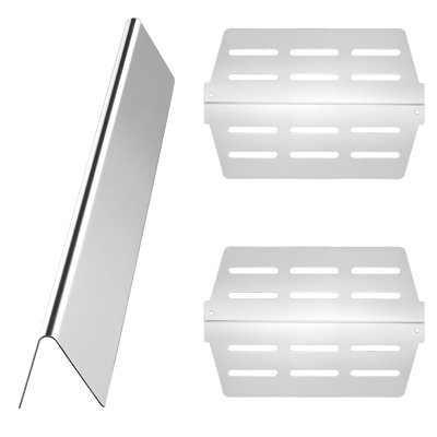 17 In Steel Grill Replacement Bars For Genesis 300 Series, 5 And 2 Heat Plates, Corrosion - , Easy To Clean, Quick Installation Series Replacement, , Long Lasting, Install