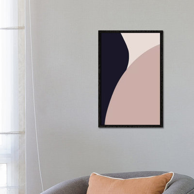 Navy Rose Abstract I by Leah Straatsma - Print on Canvas