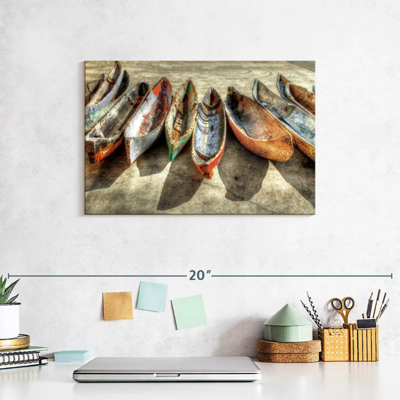 Mehar Canoes, 8" H x 12" W