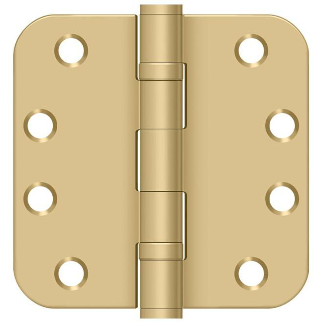 Steel Hinge, Brushed Brass, Steel