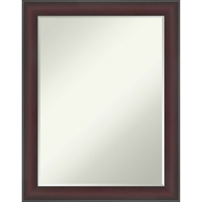 Grand Narrow Half-Inch-Bevel Framed Wall Mirror