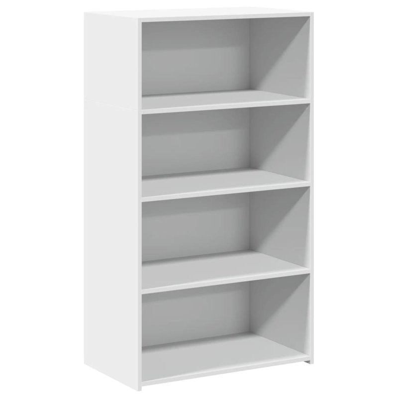 124cm H x 70cm W Standard Bookcase, White