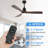 52'' Six Speeds LED Ceiling Fan With Remote