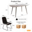 5-Piece Dining Table and Chairs ,Dining Room Set with 4 Modern Chairs-289733688-289733692