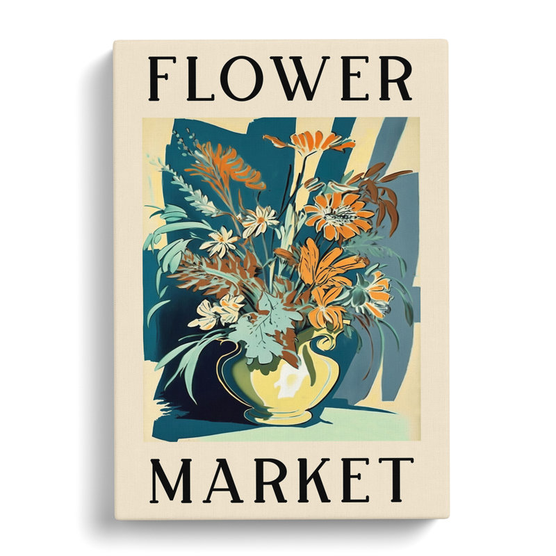 Antique Flower Market Exhibition No.10 - Wrapped Canvas, 50cm H x 35cm W x 3cm D