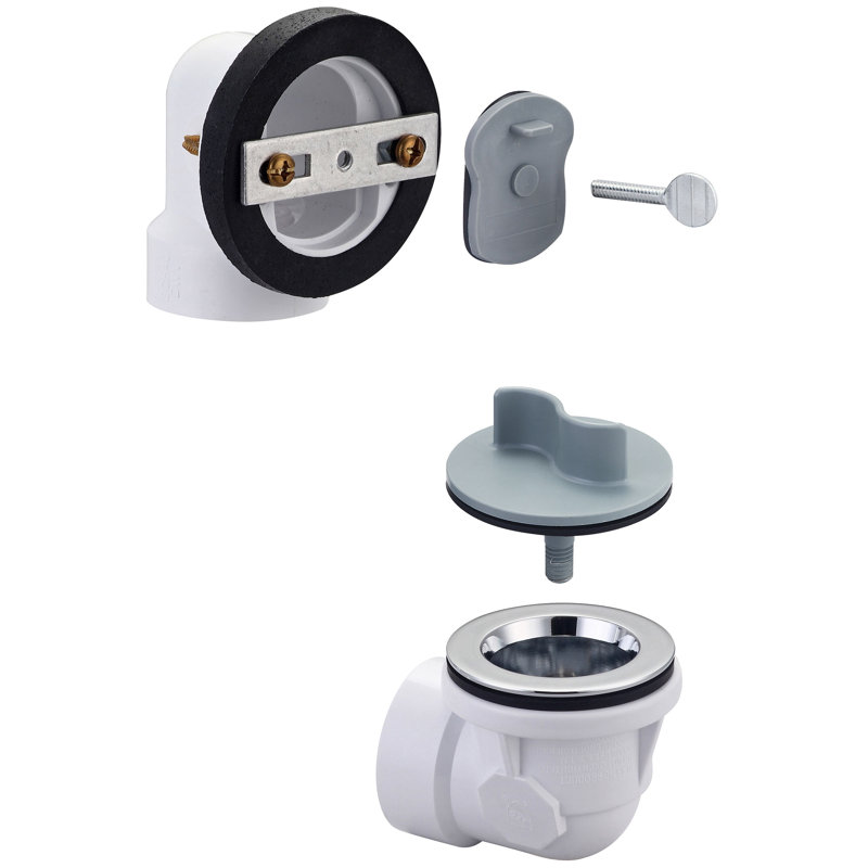 Bouchon de drain l 1,88 po Oui, Blanc