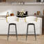 Tabouret de comptoir pivotant rembourré avec structure en métal (ensemble de 2)-107149238-107149239