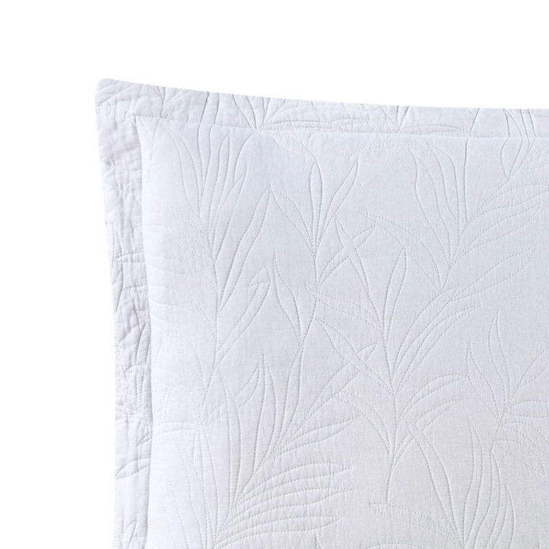 Solid Costa Sera 100% Cotton Envelope Sham, Standard/Twin, White
