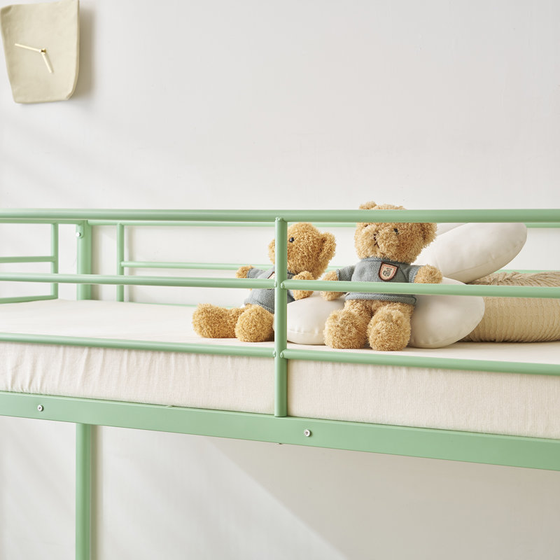 Lit superposé simple au-dessus d'un lit simple Alisiana Kids, Vert