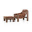 Halston Armchair with Ottoman-714009349